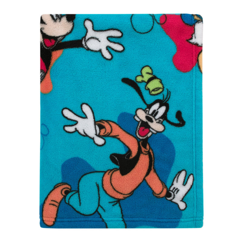 Disney Mickey Mouse Fun Starts Here Toddler Collec Blue Baby Blanket